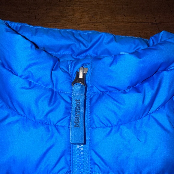 Marmot Boys Blue Full Zip Jacket Size XL 70% Duck Down Insulated - Picture 3 of 14